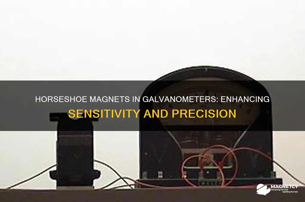 why horseshoe magnet is used in galvanometer