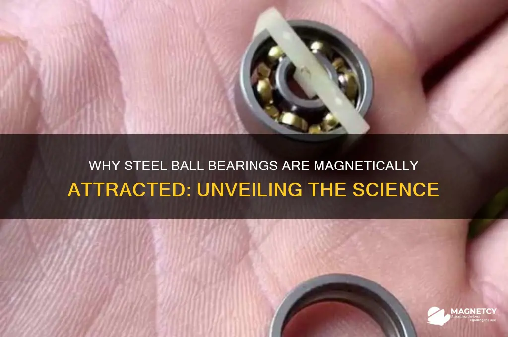 why is a steel ball bearing attracted to a magnet