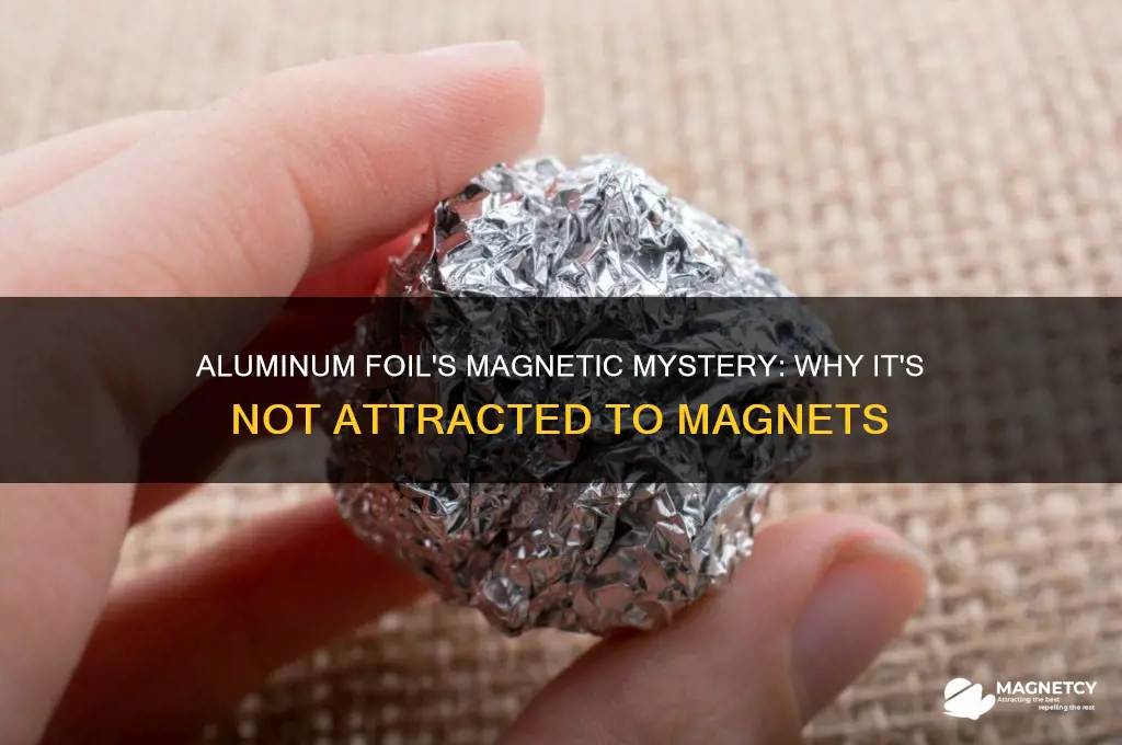 why is aluminum foil not attracted to magnets