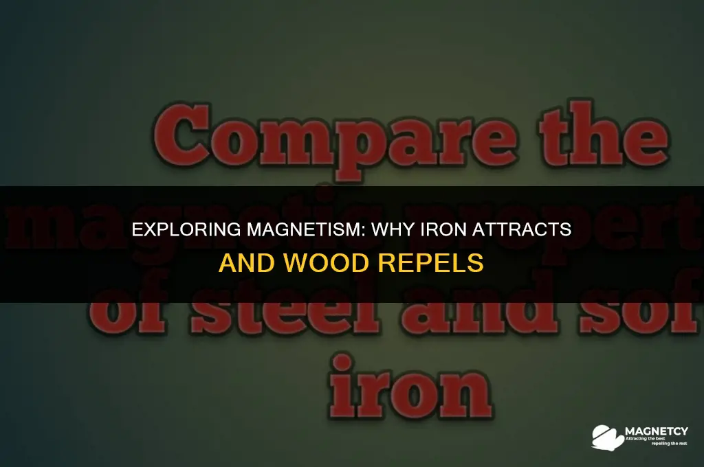 why is iron magnetic and wood not