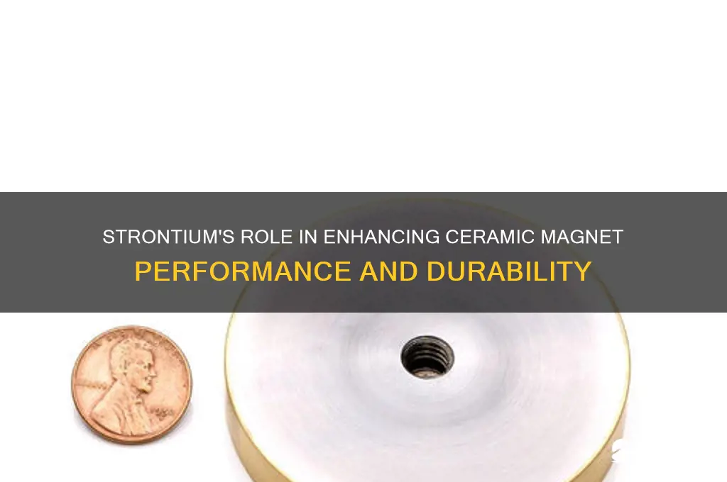 why is strontium used in ceramic magnets