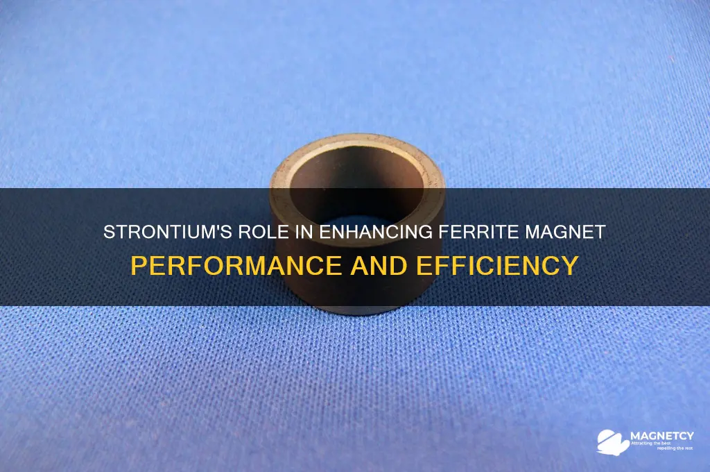 why is strontium used in ferrite magnets