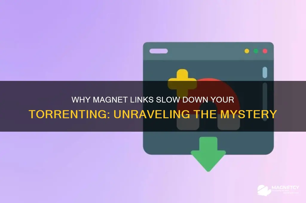 why is using a magnet so slow when torrenting