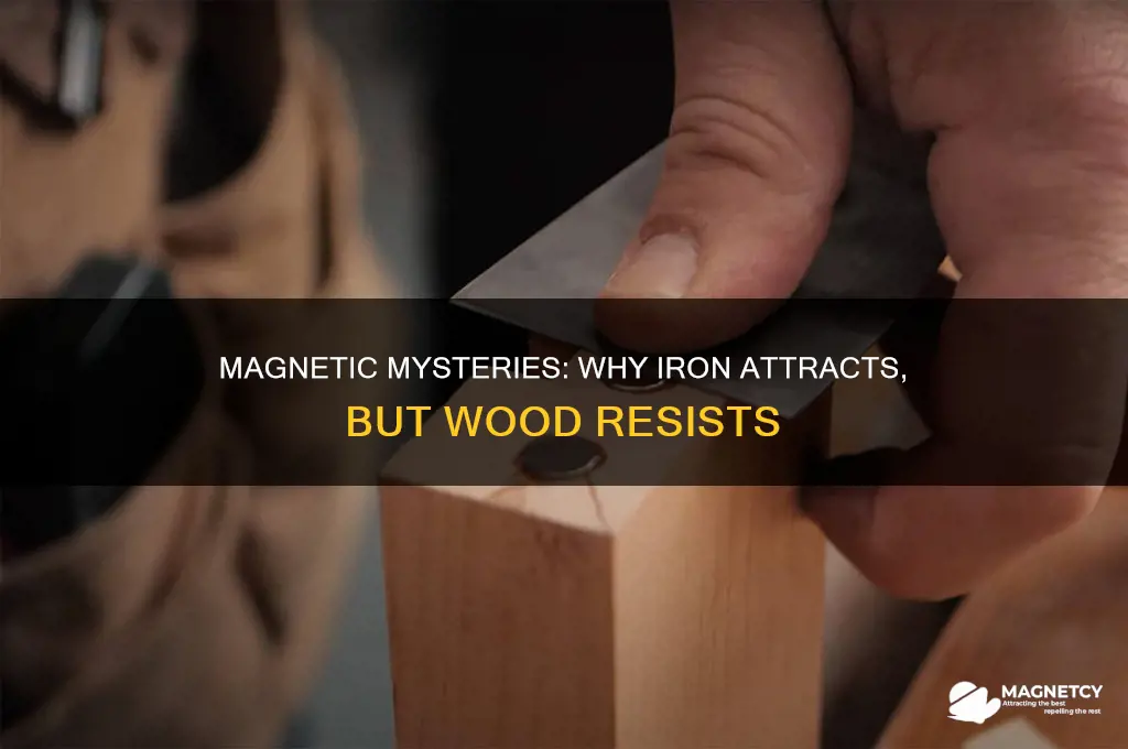 why magnet attracts iron not wood
