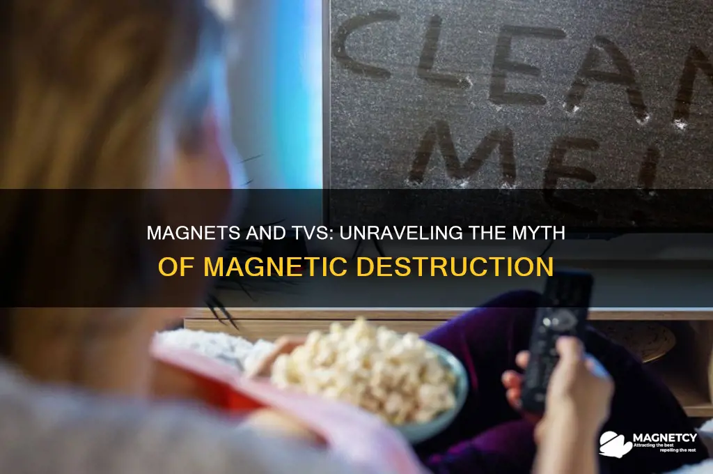 why magnet use to destroy tv