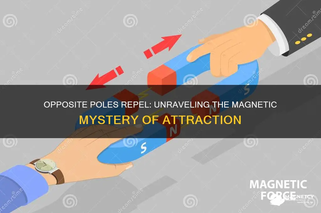 why magnets of opposite poles do not attract each other