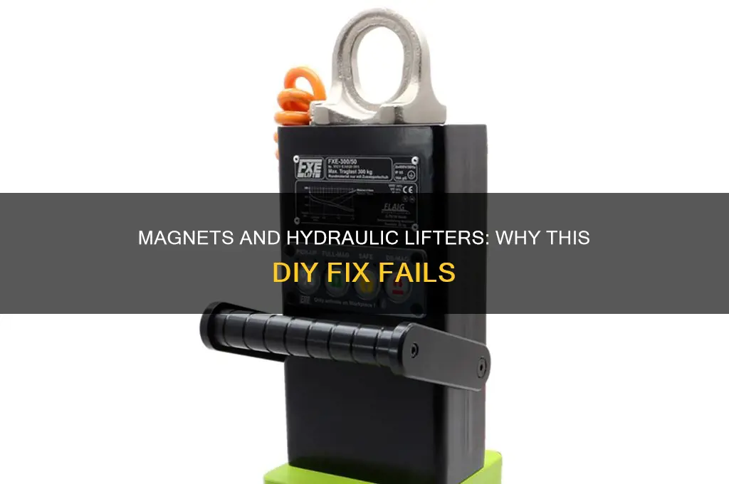 why not use a magnet to remove hydraulic lifter