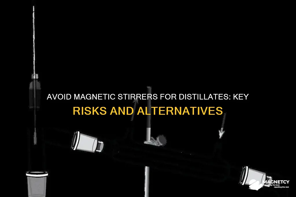 why not use magnetic stirrer for distillate