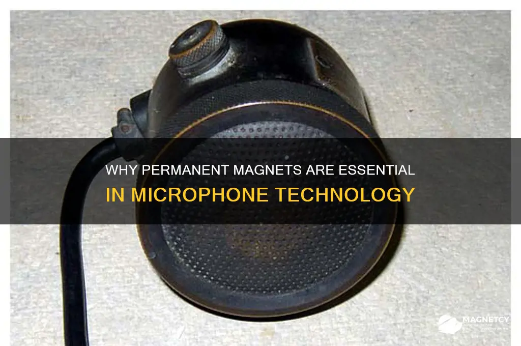 why permanent magnet is used in microphones