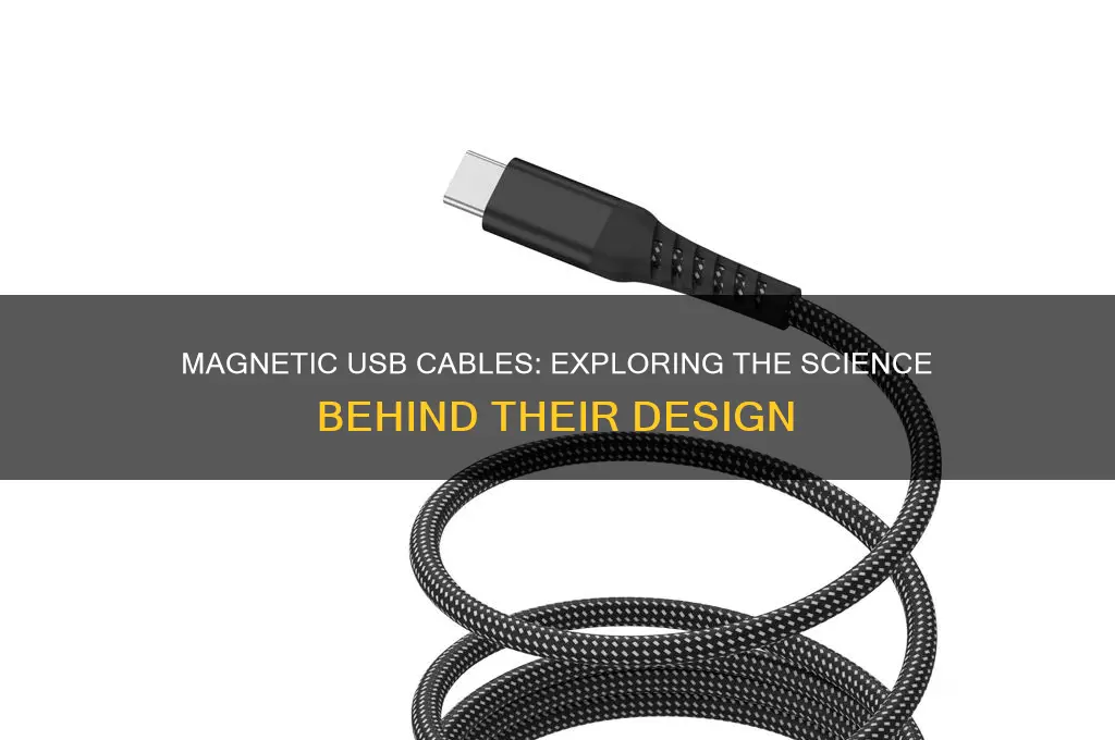 why some usb cables use magnetic material