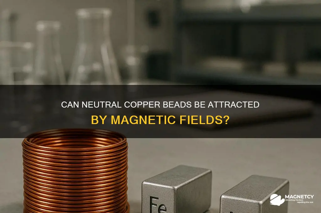 will magnetic field attract a neutral copper bead